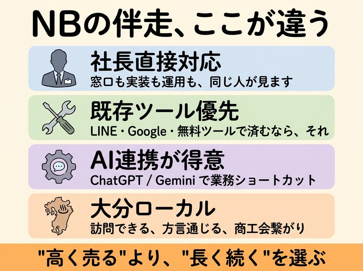 NBの伴走、ここが違う