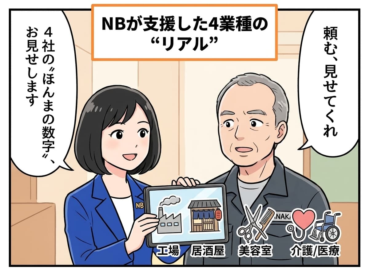 あしこ: 4社のほんまの数字、お見せします