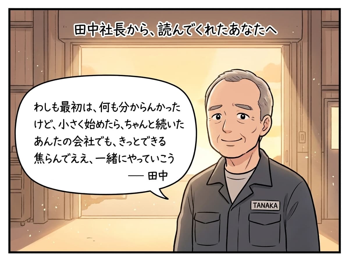 田中社長からの手紙: あんたの会社でも、きっとできる