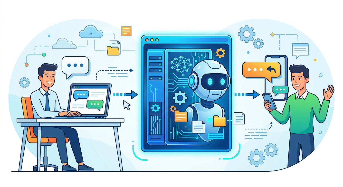 AIチャットボットの仕組み:お客様の質問をAIが理解し、24時間自動で回答