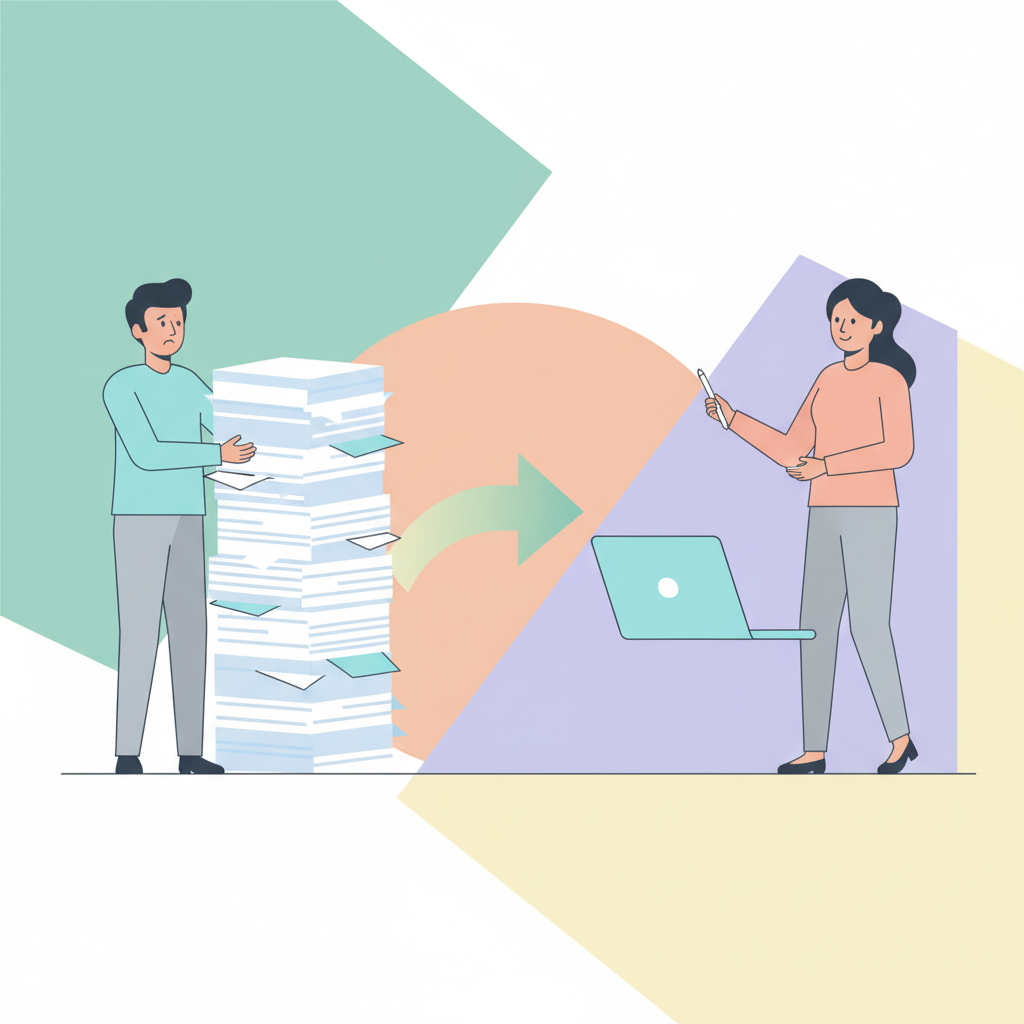 AIの導入で、紙の山からスマートな業務へ