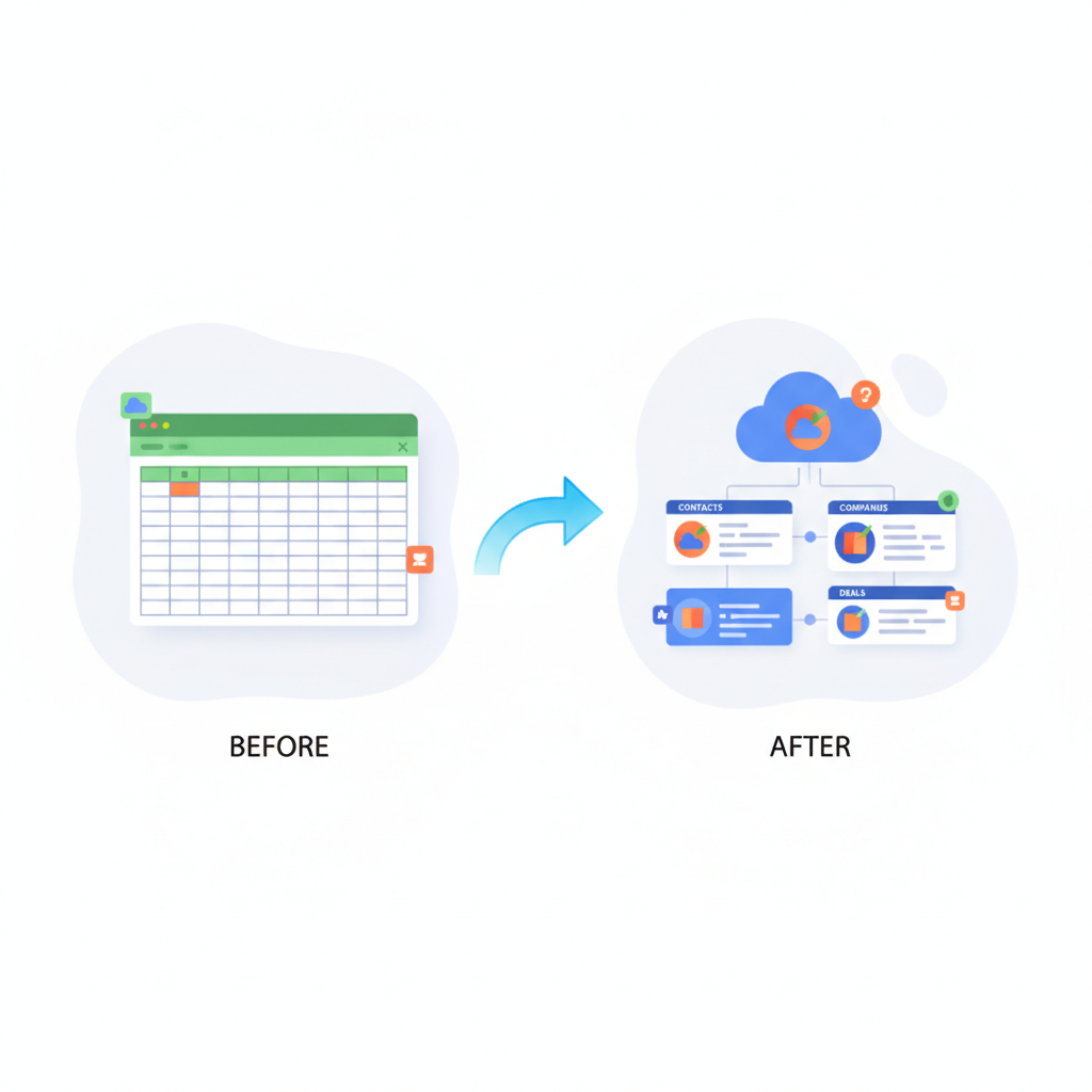 ExcelからCRMへの移行