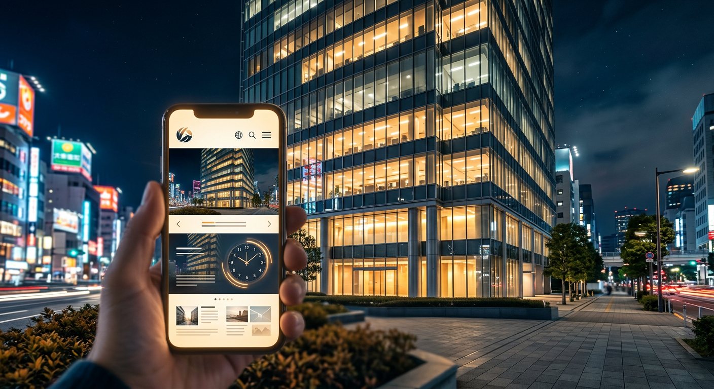 24時間営業するホームページ