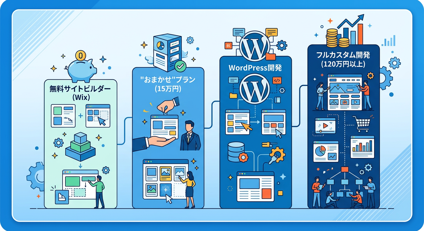 ホームページ制作費用の比較