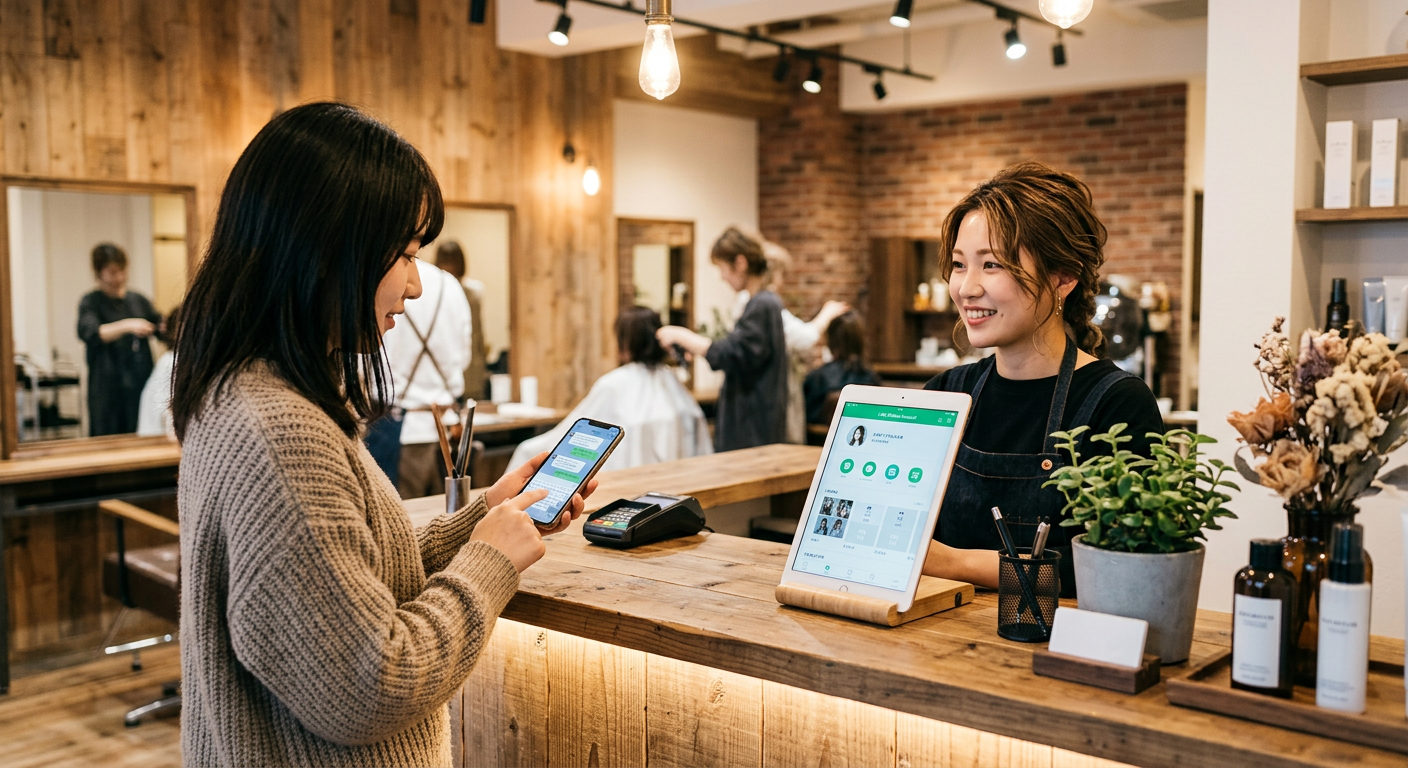 美容室でのLINE予約