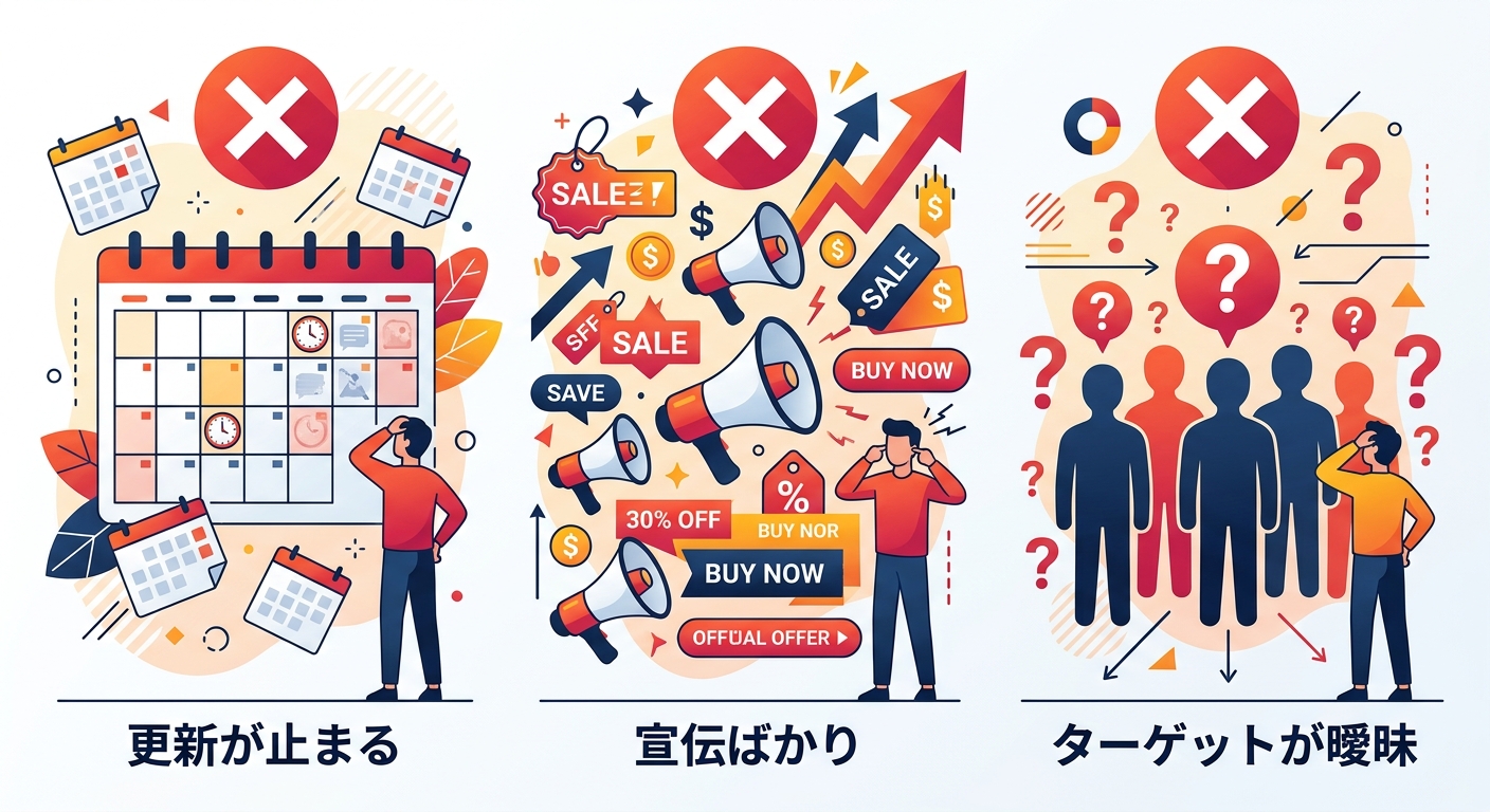 SNS運用の3つの失敗パターン
