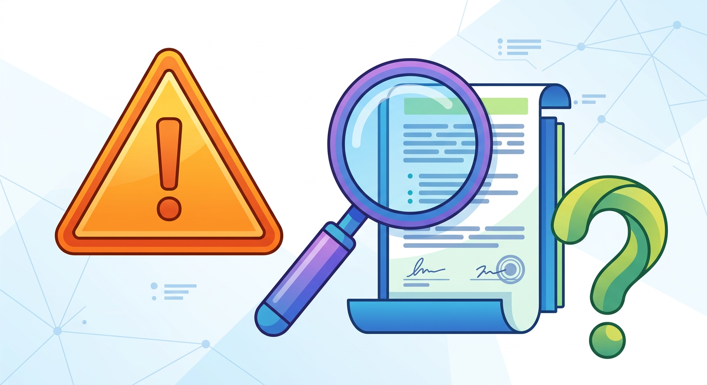 契約前に確認しておきたい3つの注意ポイント