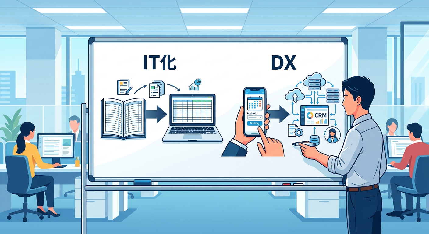 IT化は置き換え、DXは仕組みごと変える