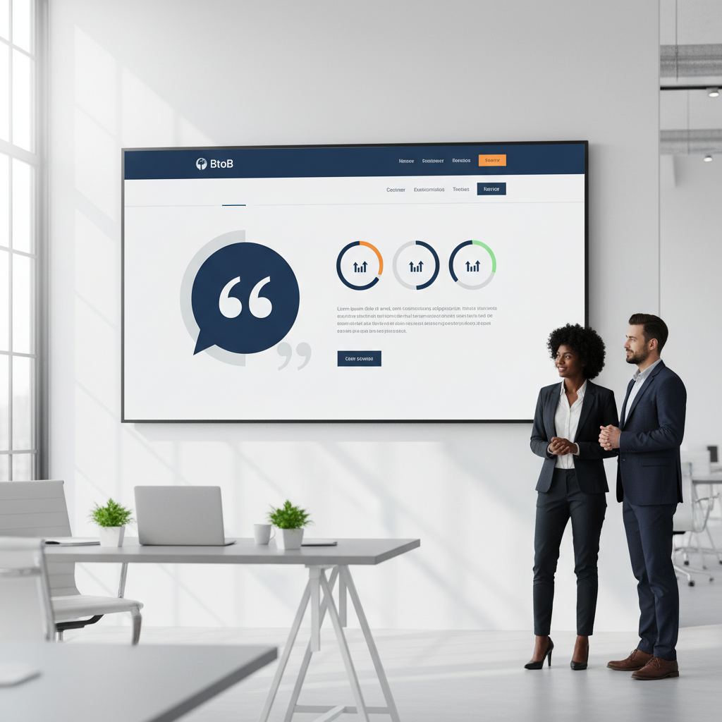 BtoB企業の導入事例ページ