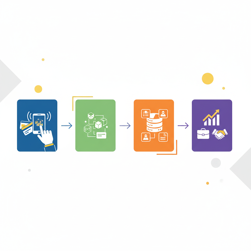 名刺からCRMへのデータフロー