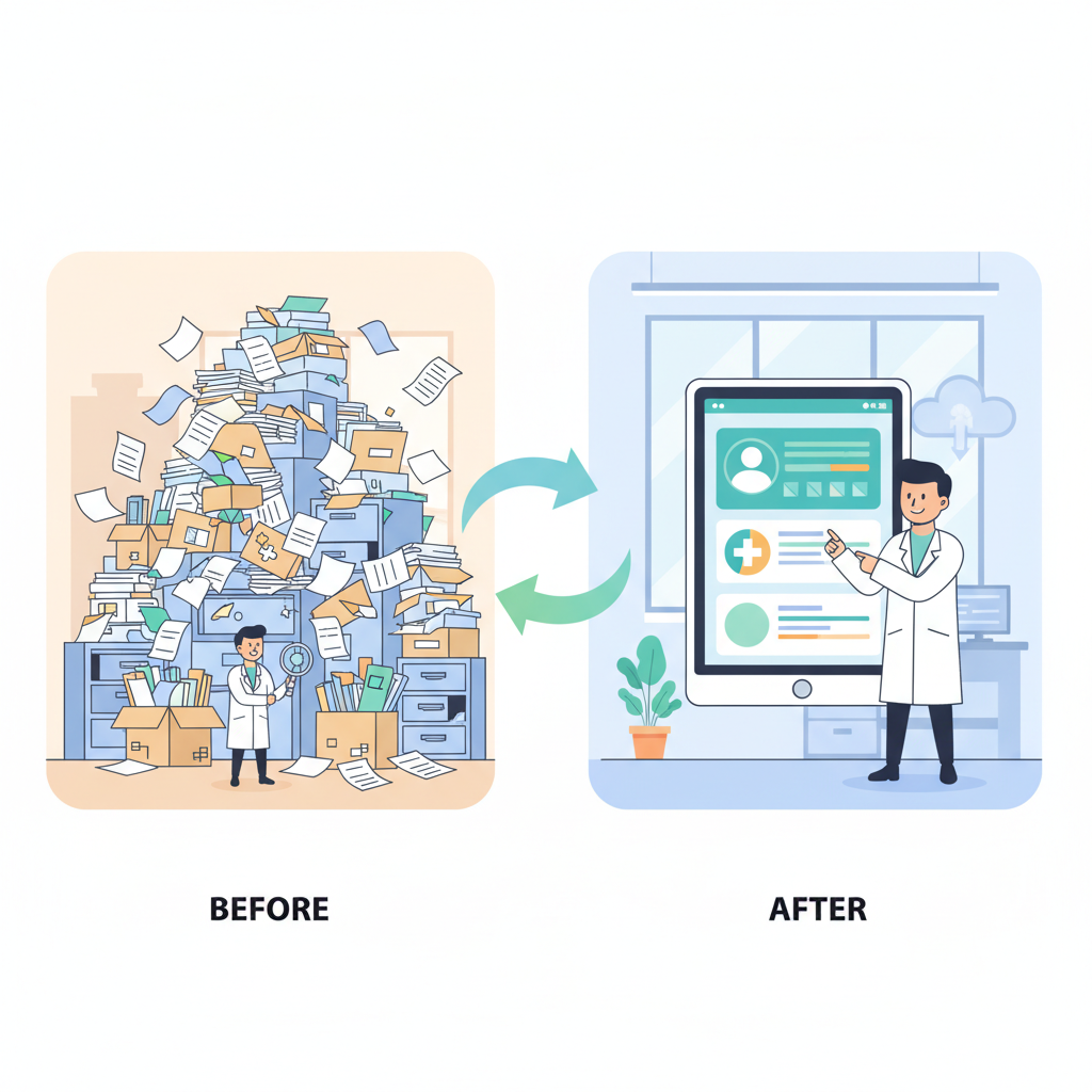 紙カルテから電子カルテへ