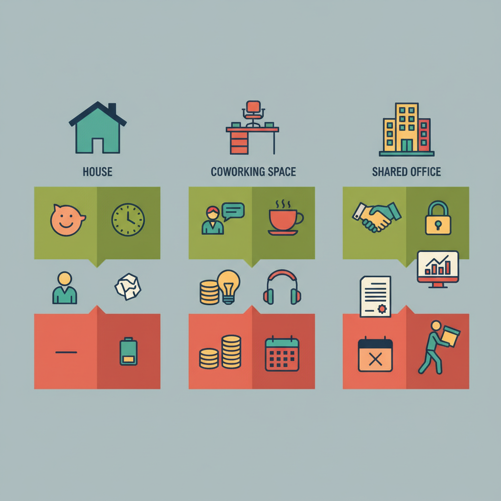 仕事場の選択肢比較