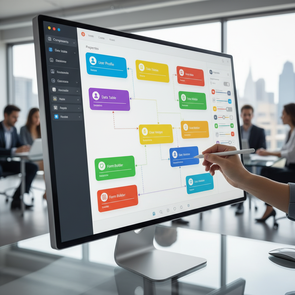 ノーコードツールの画面