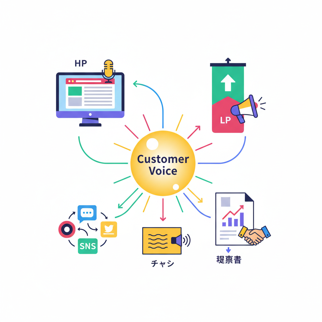 お客様の声の活用先