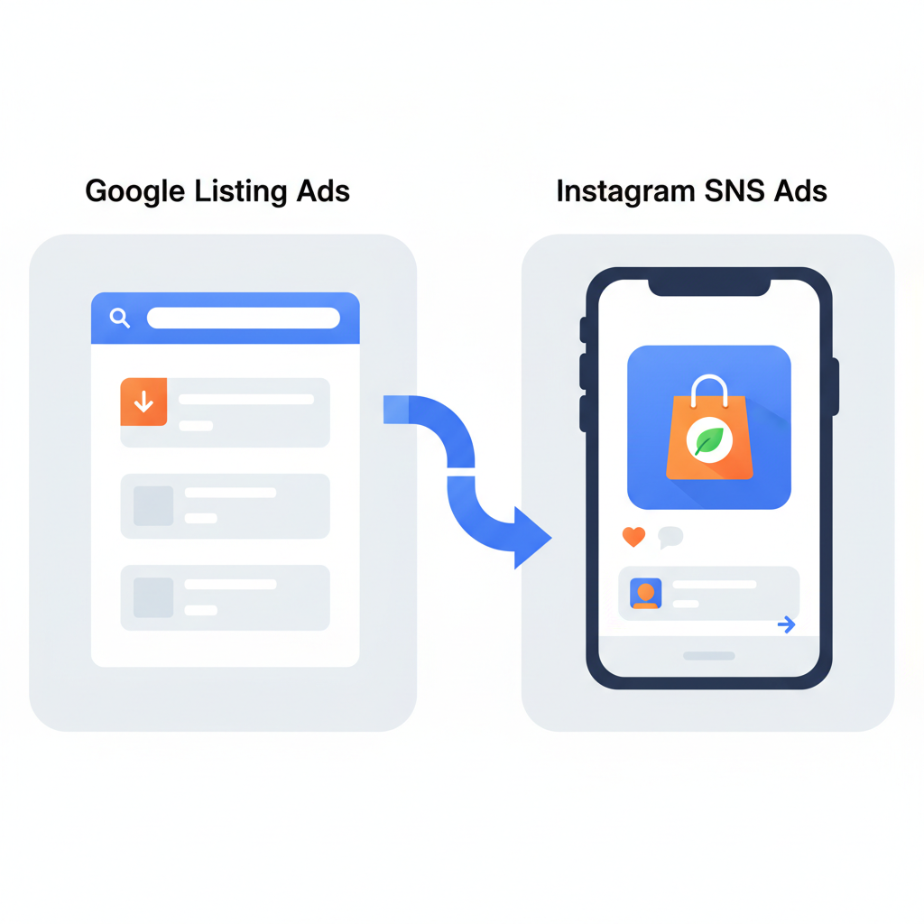 リスティング広告とSNS広告の比較