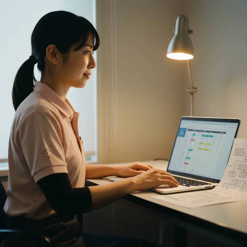 数週間後、自事業所専用の介護管理アプリのダッシュボード
