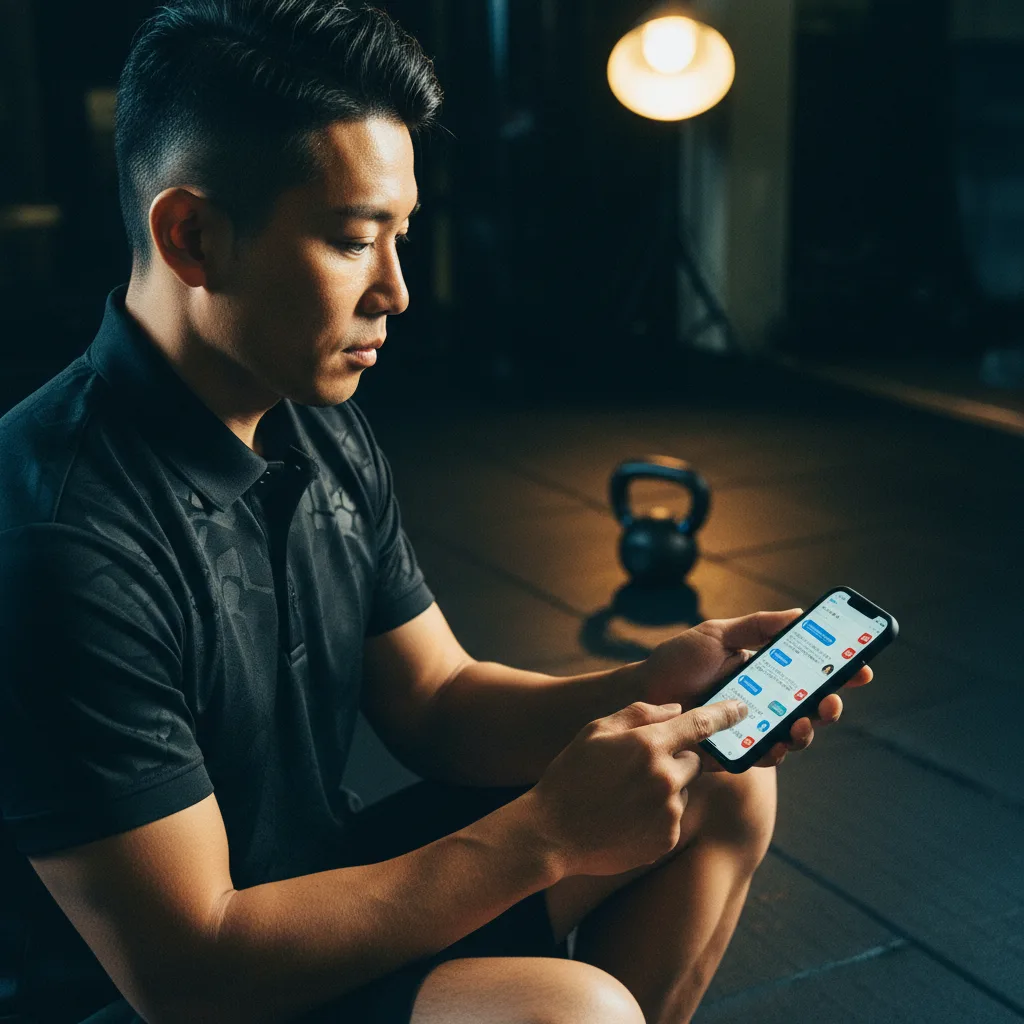 スマホに30人分のLINE個別チャットが積み上がる