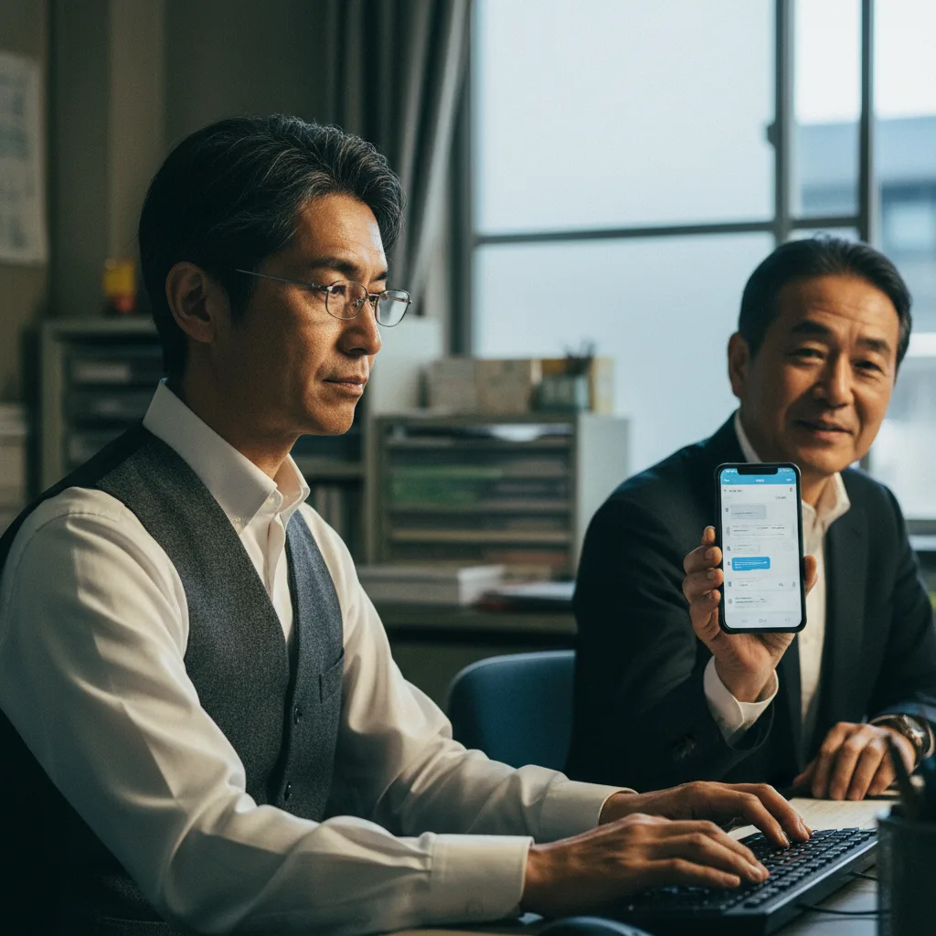 顧問先の社長が事務所サイトのチャットで自己解決